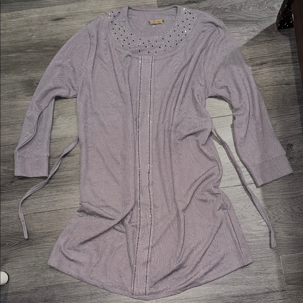 Chico's Light Purple Embellished Tunic